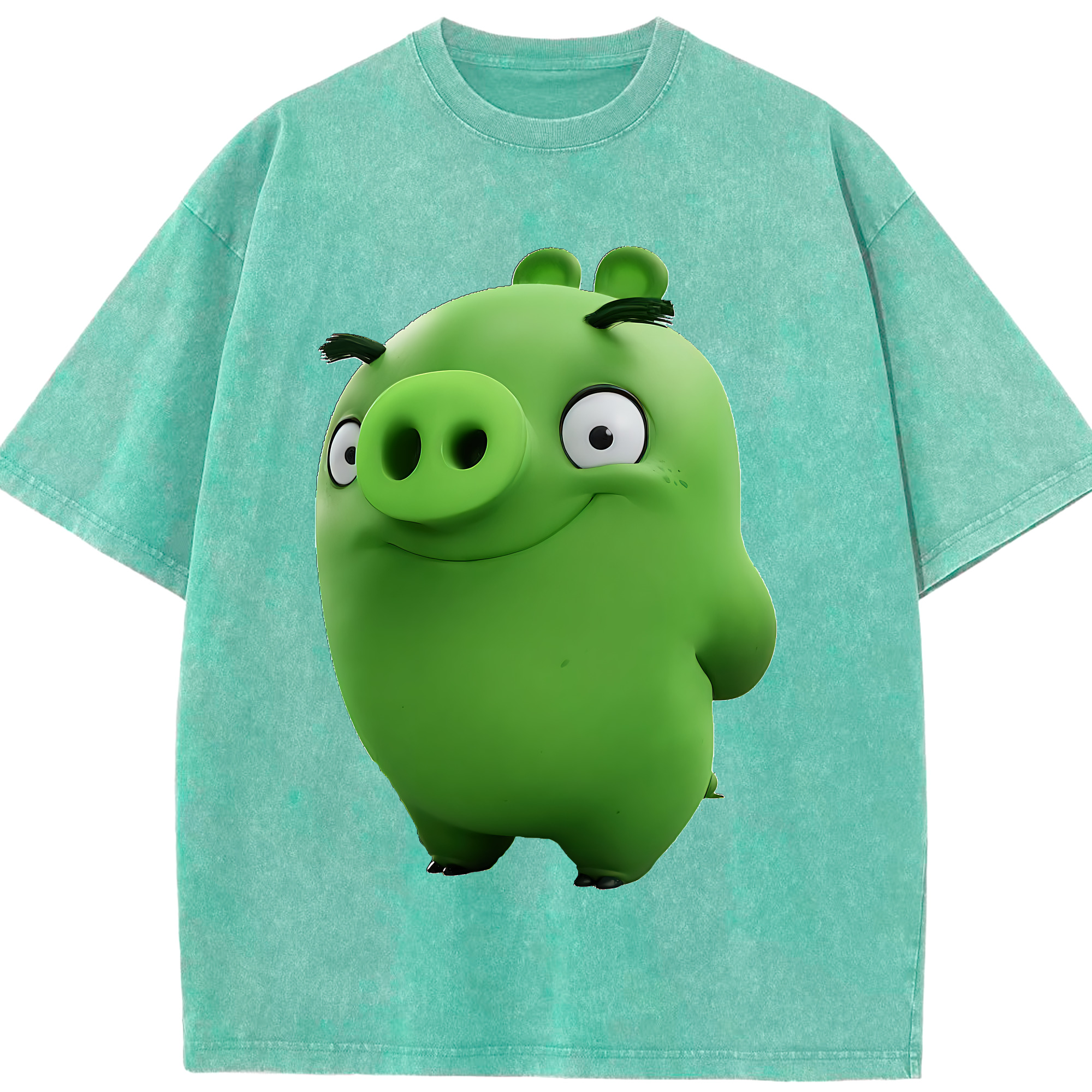 （画像用） Angry Birds アングリーバード 綿100% ヴィンテージ風 半袖Tシャツ（フロントプリント）